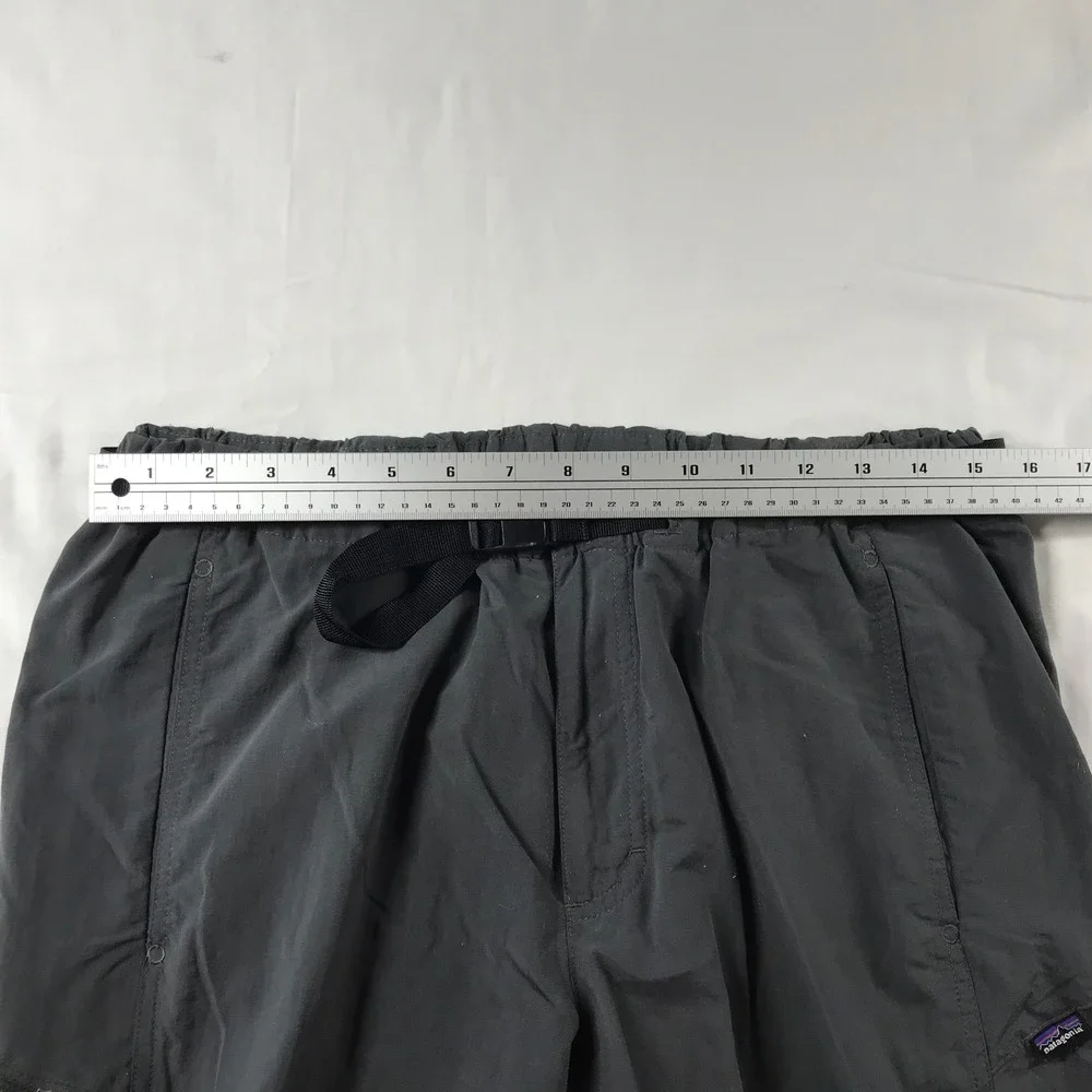 Patagonia Mens Gi III Hiking Pants Charcoal Grey Nylon Belted Large